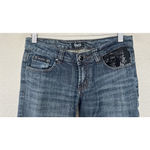 Dolce & Gabbana VTG Y2K D&G  Sequin Pocket Blue Distressed Jeans Size 27 Glam Photo 1