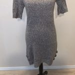 Heathered Brown cowl neck button detail sweater dress Size M Photo 2
