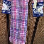 NWT Aratta 100% Cotton Duster Cardigan with Embroidered Cuffs and Attached Belt Blue Size L Photo 2