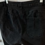 Eloquii  Denim Button Fly High Rise Skinny Jeans Distressed Black Womens Size 22 Photo 2