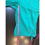 Chico's  1 Linen Blend Bermuda Shorts Women's‎ Small Kelly Green Roll Tab Hem Prep Photo 9