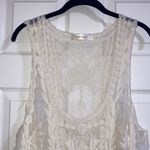 Simply Couture size large cream color sheer lace swimsuit coverup or dress Photo 4