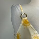 Kate Spade Women's Bathing Suit Size Small Yellow Print One-Piece Strappy Back Photo 7