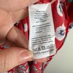 J.Crew  Floral Wrap Dress Sz 0 Red Summer‎ Lightweight Office Casual Bloomcore Photo 6