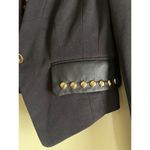 Nicki Minaj Cropped Blazer Medium Black Animal Print Lining Retro 80s Photo 3