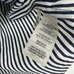 Karl Lagerfeld  Size Small Sleeveless Ruffle Collar Blouse Black‎ White Pinstripe Photo 4