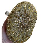 RAMLA Gold Crystal Embellished Formal Convertible Clutch Crossbody Bag Photo 6