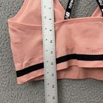 New Balance NWT Medium Impact Sports Bra Peach Pink Black Athletic Women's Large Photo 6