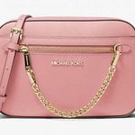 Michael Kors MICHAEL Jet Set Large Saffiano Leather Crossbody Bag Primrose NWT Photo 4