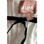 Show Me Your Mumu Harmony Maxi Dress White Voile with Black Bows M Photo 4
