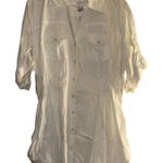 Ashley Stewart  Women's 3/4 Sleeve Cotton White Button-Up Shirt Size 24‎ NWT Photo 0