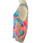 Lilly Pulitzer  Blue Pink Orange White Sleeveless Top XL Photo 1