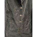 Denim & Co Womens Corduroy Blazer Jacket Dark Gray Button Front Pockets Size Med Photo 2