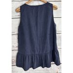 ZARA  Women's Navy Sleeveless‎ Lightweight Tank Top Size Medium Blue Soft Photo 2