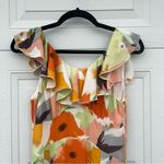 Harlyn Gilded Garden Maxi Dress XS Floral Ruffle Cottagecore Coquette Feminine Multiple Photo 2