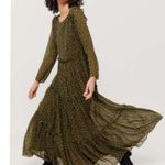 WHIT Willa Tiered Ruffle Maxi Dress Yellow Size 2 Photo 4