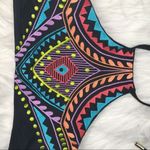 Laundry by Shelli Segal Laundry Colorful Embroidered High Neck Bikini Top Photo 3