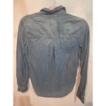 American Eagle  Outfitters Denim Button Down Shirt Long Sleeve Blue Womens XS Photo 3