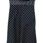 Amanda Smith Dress Womens 10 Black White Cotton Polka Dot Sleeveless Retro 50s Photo 2