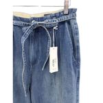 NWT AG Adriano Goldschmied Belted Deven High Rise Ultra Wide Leg Jeans Size 30 Blue Photo 4