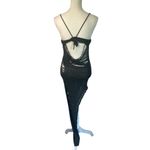 Jaded London Laddered Knit Bandeau Dress in Grey 0 New Womens Maxi Asymmetric Photo 5