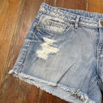 Aeropostale  Blue Distressed Jean Shorts Size 10 Women’s Summer Denim Photo 1