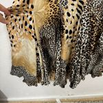 Jovani Black & Tan Animal Print Silk Patchwork Maxi Dress Womens 2 Formal Gown Photo 9