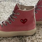 Comme des Garçons CDG Pink High Top Converse Photo 0