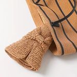 Women's Sun Hat With Bow, Summer StrawHat, Wide Brim With Elegant Beach Headwear Tan Photo 1
