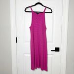 ATM Slub Tank High Neck Midi Dress‎ Orchid Pink Cotton Size M Size M Photo 1