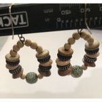 Handmade Womens Boho Dangly Earrings‎  Pretty Stones Geometric Festival Circle Photo 7