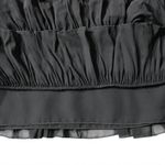 Valentino Garavani VALENTINO Roma Black Silk Tiered Ruffle Lace Trim Cocktail Dress IT 40 US 4/6 Photo 4