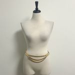 Paloma Picasso Vintage Gold Tone Multi Strand Chain XXX Lobster Clasp Belt Photo 1
