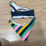 Cotton On NWOT rainbow bikini top size xs and bottoms small Photo 3