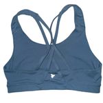 Old Navy  Sports Active Bra Powerpress Go Dry Medium Support No pad dusty blue Photo 1