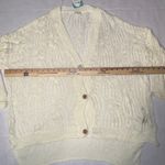 POL  Ivory Crochet Knit Duster Cardigan Sweater lightweight feminine Sz M dainty Photo 6