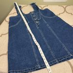 Cloud Ten  Blue Denim Overall Casual Cotton Mini Dress Women’s Size large Photo 9