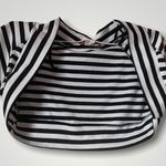 Body Central Black and white striped cropped Cardigan Photo 0