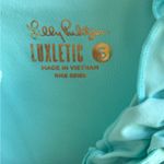 Lilly Pulitzer  UPF‎ 50+ Luxletic Lakelyn Ruffle Aqua Polo small athleisure yoga Photo 2
