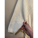 ESCADA Vintage Womens Germany White Cable Knit Sweater Metallic Size 40 S/M Photo 2