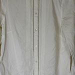 Sézane Sezane Ivory Button Down Shirt with Dark Trim Photo 2