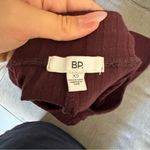 BP  Burgundy Ribbed Flare Pants Photo 1