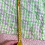 Miss Selfridge Green White Gingham Button down Midi Dress Tie back waist size 8 Photo 7