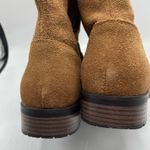 DV Dolce Vita Tan Sabrina Faux Suede Ankle Boots 8.5 Booties Fall Buckle Brown Photo 9