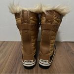 Sorel Tofino II Size 5 Waterproof Winter Snow Boots Faux Fur Tan Black apres Photo 7