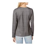 Nanette Lepore Nanette‎ Lepore Womens Pullover Sz L Long Sleeve Plaid Double Knit Black NEW Photo 1