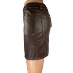 Urban Outfitters NEW  Motel Brown Faux Vegan Leather Mini Pencil Bodycon Skirt S Photo 1