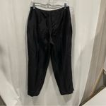 Villager Cute vintage 90’s Liz Claiborne black silk ankle length pants side zip lined Photo 8
