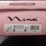 Nina Shoes ποΈ Nina Gold Royal Satin Heels Photo 4