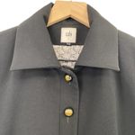 CAbi Abbott Jacket Blazer Puff Lantern Statement Sleeve Button Front Black 6 Photo 3